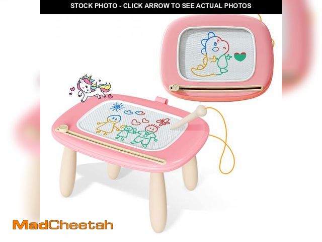 Lot 74-12050241 - Kikidex Magnetic Drawing Board, Toddler Girl Toys for 1-2 Year Old, Doodle Board Pad Learning and Ed...