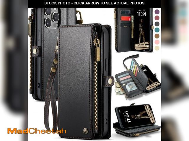 Lot 74-12305456 - Defencase Compatible with iPhone 14 Pro Max Case Wallet with RFID Blocking Card Holder for Women Men...