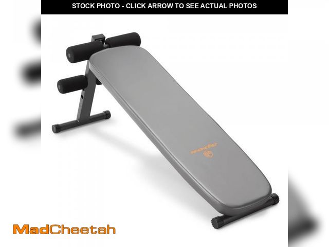 Lot 74-12249035 - (MISSING HARDWARE) Marcy Apex Utility Bench Slant Board Sit Up Bench Crunch Board Ab Bench for Tonin...