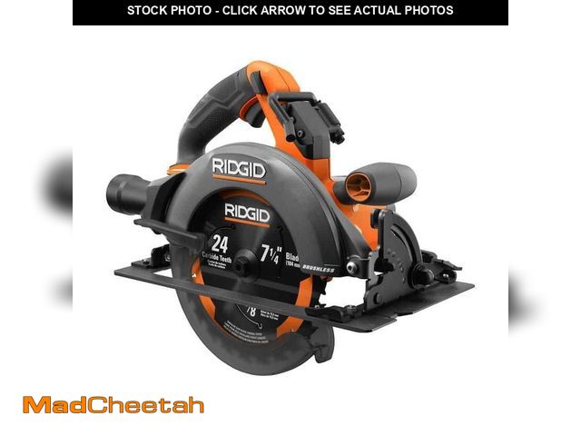 Lot 74-13131914 - RIDGID 18V Brushless Cordless 7-1/4 in. Circular Saw (Tool Only) - USED