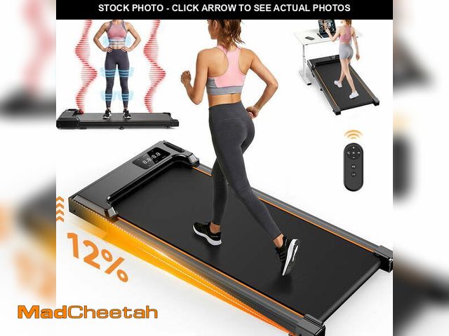 Lot 74-14434573 - Walking Pad with Vibration Pad, Under Desk Treadmill, 2.5HP 3.8MPH Fitness Jogging Machine, 12% Incl...