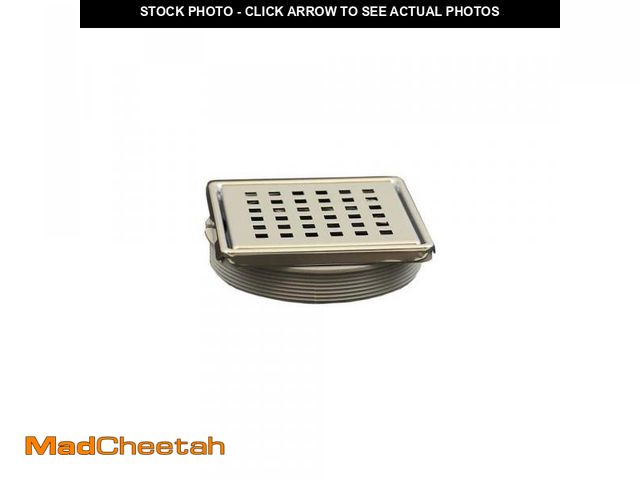 Lot 74-12520285 - Everbilt Watershield Shower System 4 in. Chrome Drain Grate - UNUSED