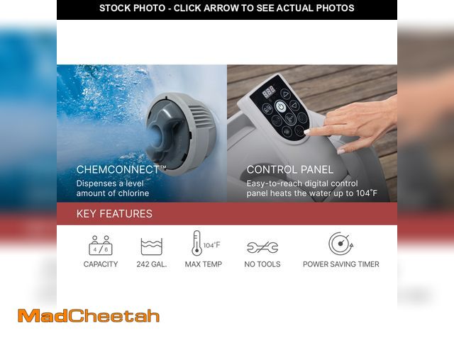 Lot 74-12660564 - Coleman Palm Springs EnergySense AirJet Inflatable | Portable Hot Tub Spa PUMP ONLY - USED