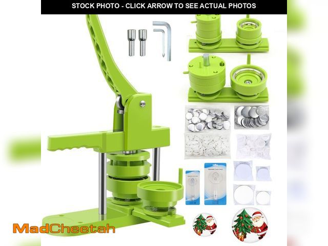 Lot 74-14150512 - MK.Bear Button Maker Machine - Multiple Sizes 1.25in+2.25in, Kit for DIY Gifts, Button Press Machine...