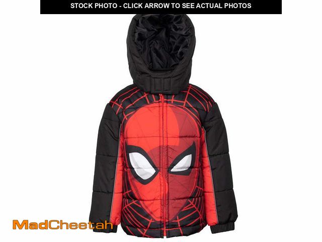 Lot 74-12836214 - Marvel Spider-Man Big Boys Zip Up Puffer Jacket 14/16 - UNUSED