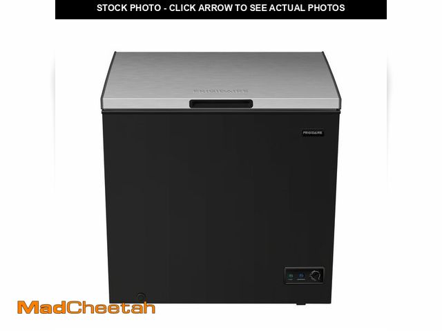 Lot 74-13638863 - FRIGIDAIRE Chest Deep Freezer, 7 Cu. Ft, Black Adjustable Thermostat-Removable Vinyl Coated Wire Bas...