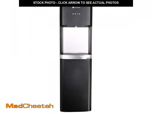 Lot 74-12168282 - Glacier Bay Matte Black and Stainless Steel Bottom Load Water Dispenser - USED