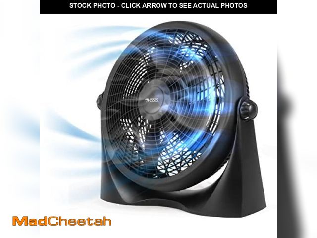 Lot 74-12096020 - Commercial Cool 16 Inch High Velocity Floor Fan, Black, CFF16B - USED