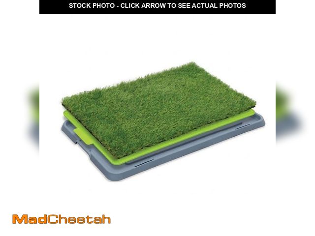 Lot 74-14314145 - Nearly Natural 16.5 in. x 26.7 in. Indoor/Outdoor Dog Potty with Artificial Grass - 3-Layer Drainage...