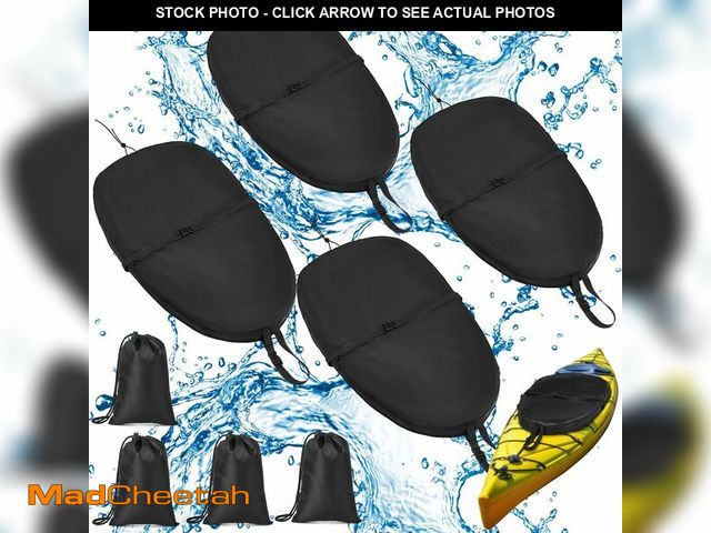Lot 74-12434871 - DaisyInner 2 Pieces Kayak Cockpit Cover with Adjustable Fixing Strap, 420D Waterproof UV Dust Resist...