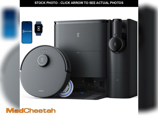 Lot 74-14614975 - ECOVACS DEEBOT T30S Combo Robot Vacuum and Mop, All-in-One Cleaning Hub, 11000Pa, ZeroTangle Technol...
