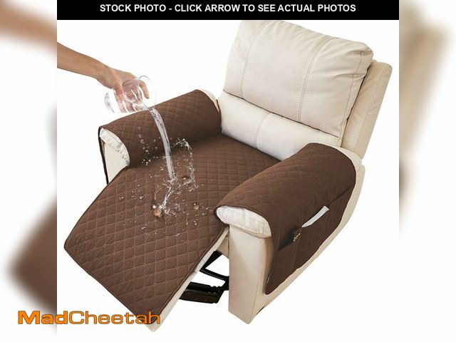 Lot 74-14299632 - MEHIDFY Sofa Seat Arm Cover, Waterproof Couch Armrest Protector, Anti-Slip Sofa Cover, Remote Holder...