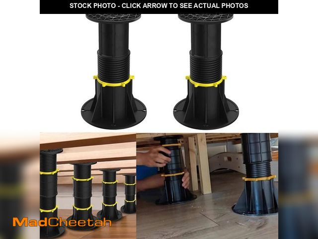 Lot 74-12746426 - Angel Sar 7.87 - 13 in. Adjustable Bed Frame Support Leg for Bed Frame, Cabinet and Wooden Furniture...