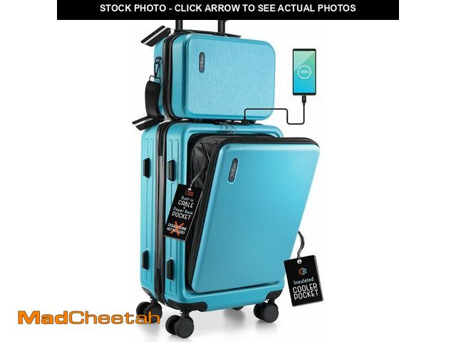 Lot 74-13836387 - TRAVELARIM 20 Inch Carry On Luggage 22x14x9 Airline Approved, Carry On Suitcase with Wheels, Hard-sh...