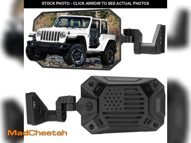 Lot 74-12308546 - JOYTUTUS Mirrors Doors Off Compatible with Wrangler JL Gladiator JT 2018-2025, Wrangler JL Side Mirr...