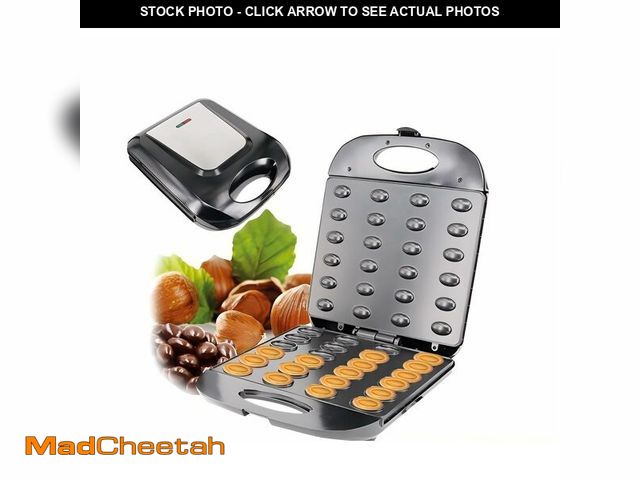 Lot 74-12708343 - 24 Walnut Cookie Maker, Non Stick Double Sided Walnut Cookie, Electric Maker Mold Maker Mini Nut Waf...