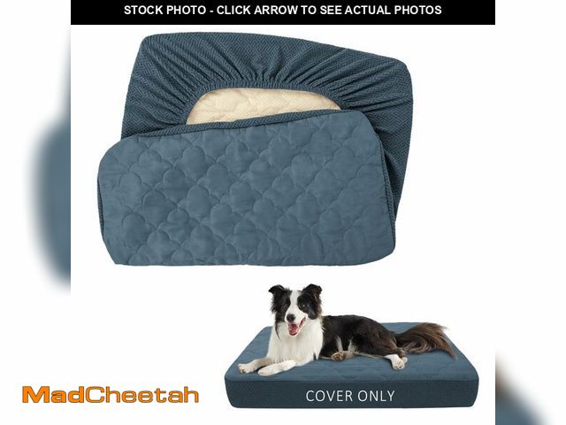 Lot 74-12601415 - CHHKON Dog Bed Covers Replacement Washable Waterproof Pet Puppy Bed Cover for Dog(Blue,41x29x6 inch)...