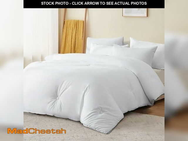 Lot 74-12197753 - RUIKASI Fluffy Duvet Insert King - Lightweight Cooling Bedding Comforter King Size White  Soft Down ...