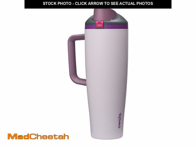 Lot 74-14051476 - Owala FreeSip Tumbler Insulated Stainless Steel Water Bottle with Built-in Straw and Side Handle, Fo...
