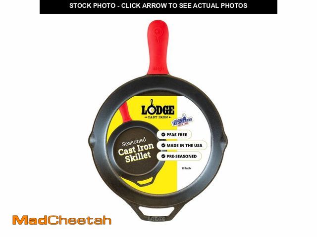Lot 74-13545413 - Lodge Seasoned Cast Iron Skillet - Quality Frying Pan for the Stove, Oven, Grill &amp; Campfire - In...
