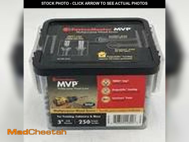 Lot 74-14363832 - FastenMaster #10 x 3â Torx TTAP MVP Multi-Purpose 250-Pack Wood Screws - UNUSED