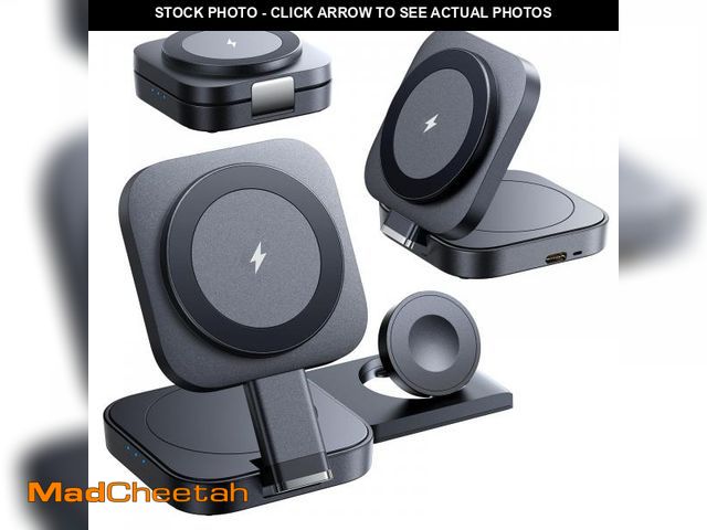 Lot 74-12117441 - LISEN 3 in 1 Charging Station for Apple Magsafe Charger Travel Accessories, Wireless Charger 3 in 1 ...