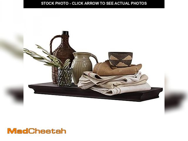 Lot 74-12167031 - (MISSING HARDWARE) AHDECOR Floating Shelves Wall Mounted, Deeper Wall Storage Shelf for Home Decor, ...