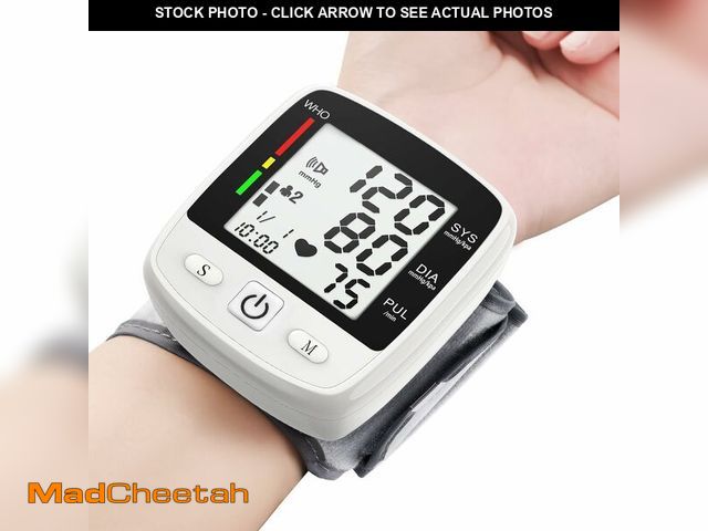 Lot 74-12698881 - Blood Pressure Monitor Digital Wrist BP Machine Automatic Adjustable Cuff ( 5.3 to 7.7 in) with 2 Us...