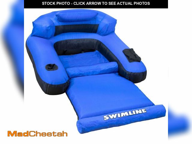 Lot 74-14385621 - SWIMLINE ORIGINAL Fabric Covered Pool Float Mattress Ultimate Lounger Raft For Adults &amp; Kids | B...
