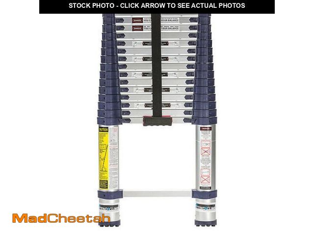 Lot 74-12490261 - Xtend+Climb Versatile Telescoping Ladder, 15 ft 6 in, Aluminum Navy - UNUSED