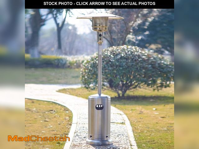 Lot 74-14257995 - Hampton Bay 48000 BTU Stainless Steel Patio Heater - UNUSED