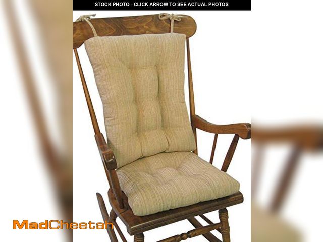 Lot 74-12510299 - Klear Vu The Gripper Non-Slip Rocking Chair Cushion Set with Thick Padding, Includes Seat Pad &amp; ...