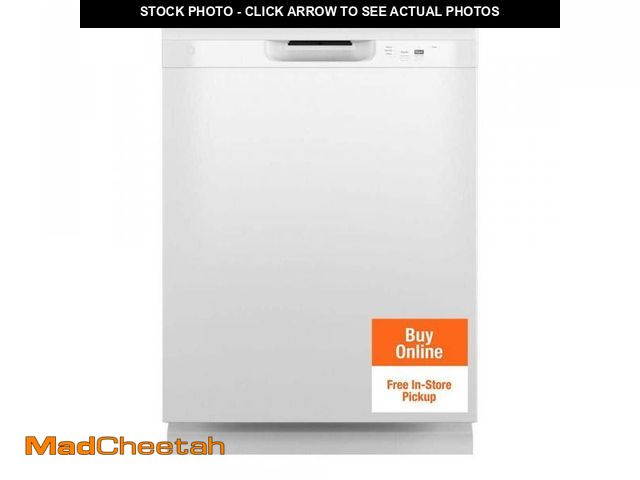 Lot 74-12533105 - GE 24 in. Built-In Tall Tub Front Control White Dishwasher with 60 dBA, ENERGY STAR - USED