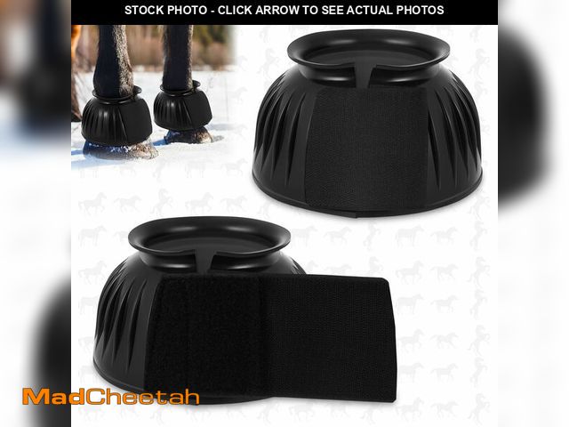 Lot 74-13539746 - Abbylike Bell Boots for Horses 1 Pair/2 Pair Available, Protect Against Hoof Impact Trauma, Rubber B...