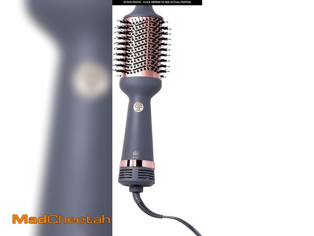 Lot 74-12327044 - Hairitage Volumizing One Step Blow Dry Brush + Hair Dryer for Curling + Straightening - Ceramic Tour...