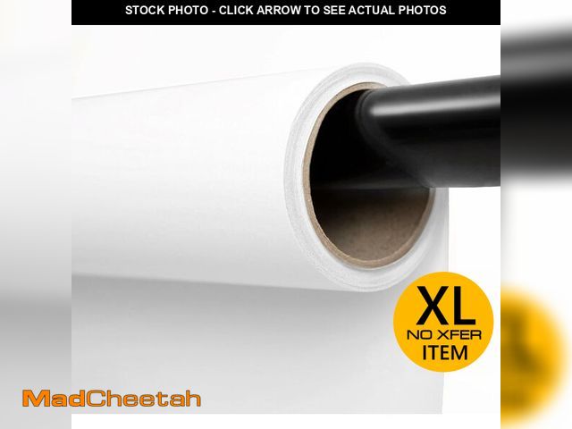 Lot 74-13073704 - Kate Seamless Paper Backdrop for Photography White Photo Backdrop Paper (106.8''x32.8' Arctic White)...