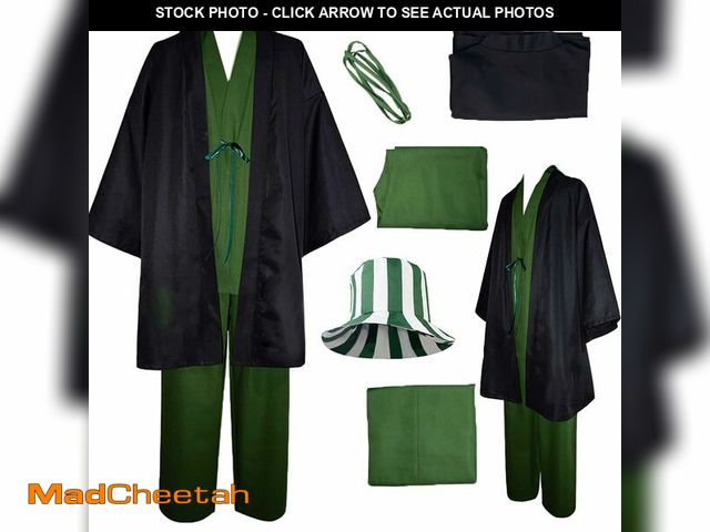 Lot 74-12703482 - Men Cosplay Costume Outfit Kimono Uniform Halloween Full Set (A, L) - USED