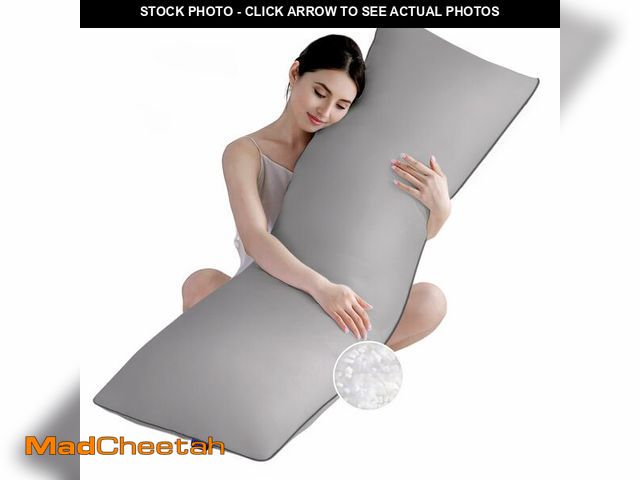 Lot 74-13564478 - YZ HOME Memory Foam Body Pillow Insert - Full Body Pillow for Adults - Soft Large Long Bed Pillow fo...
