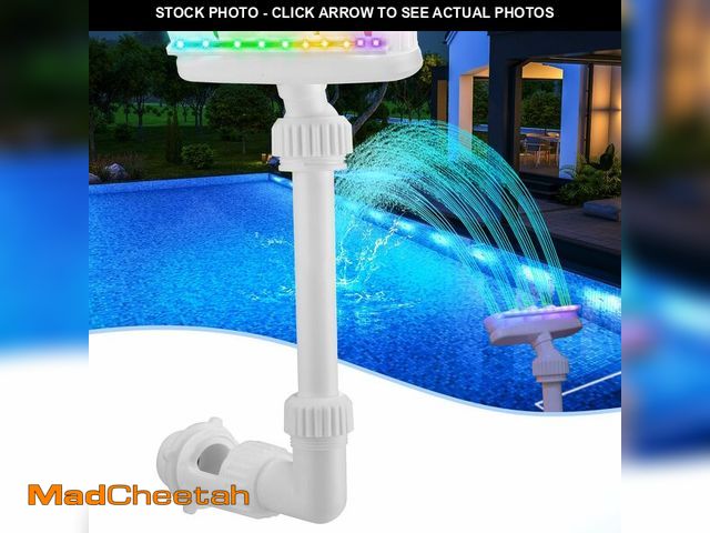 Lot 74-12458343 - Reallnaive 2025 Solar Pool Fountain for Above and Inground LED 360ÃÂ° Adjustable Fountain for Swimm...