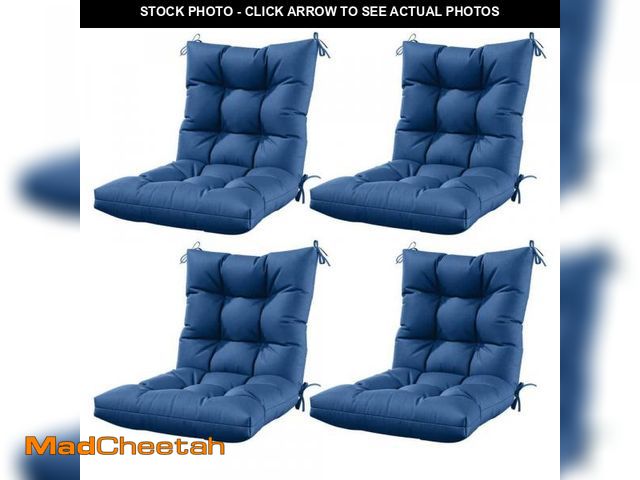 Lot 74-12257961 - Kimunuk 44.5 in. x 22.5 in. x 5 in. Outdoor Chair Cushion Tufted Seat and Back Patio Furniture Cushi...