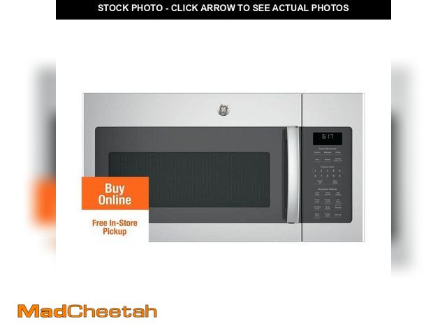 Lot 74-13769423 - GE 1.7 cu. ft. Over the Range Microwave with Sensor Cooking in Stainless Steel - UNUSED