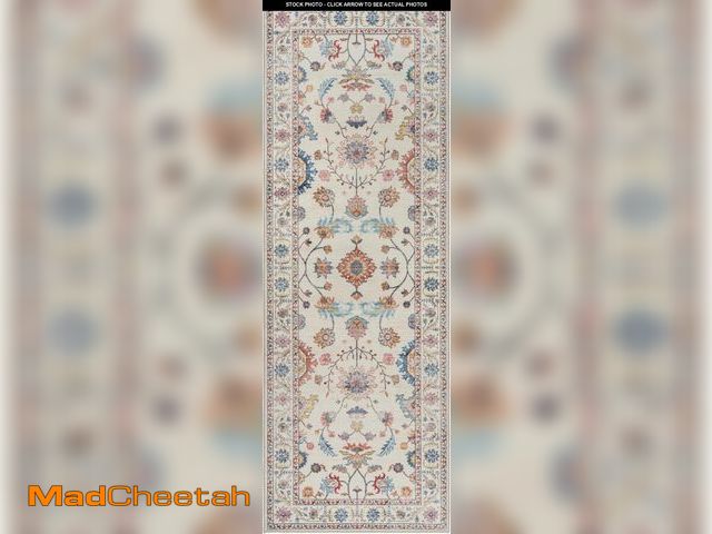 Lot 74-12399066 - Gertmenian Indoor Boho Rug - 2x6 Runner, Non Slip, Super Strong, Ideal for High Traffic Areas in Ent...