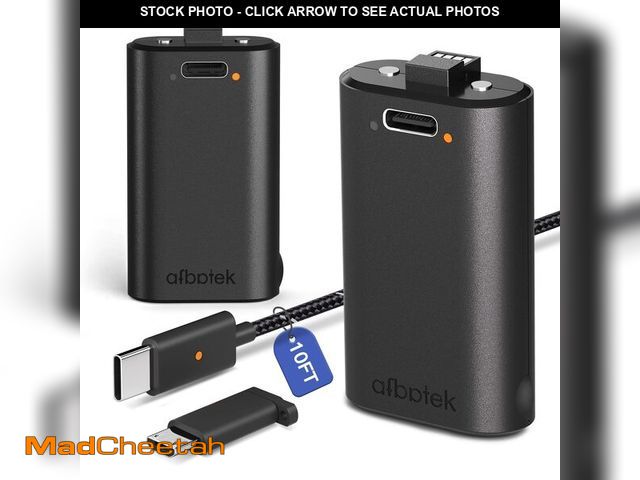 Lot 74-12431688 - 2 Pack Xbox Rechargeable Battery Pack, Xbox Series X Play &amp; Charge Kit 1400mAh Capacity Fully ch...