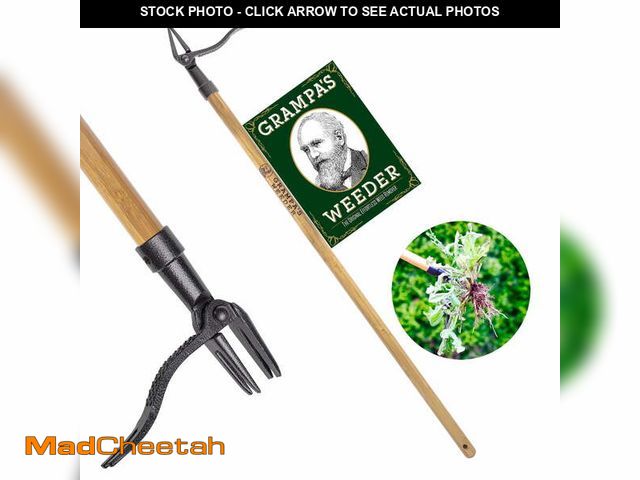 Lot 74-13045493 - Grampa's Weeder - The Original Stand Up Weed Puller Tool With Long Handle - Made With 4-Claw Steel H...