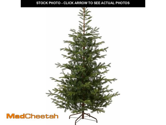 Lot 74-13581851 - National Tree Company 7.5 ft Unlit Norwegian Spruce Artificial Christmas Tree, 1,325 Tips, Includes ...