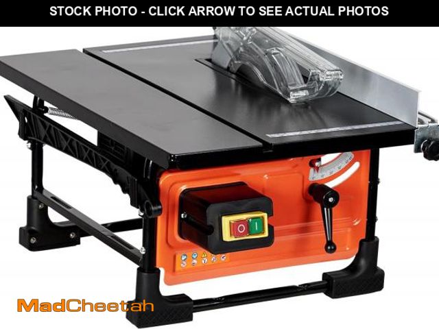 Lot 74-12396360 - 8-inch Table Saw for Jobsite, 6.7-Amp Copper Motor, Cutting Speed up to 3576RPM, 24T Blade, Compact ...