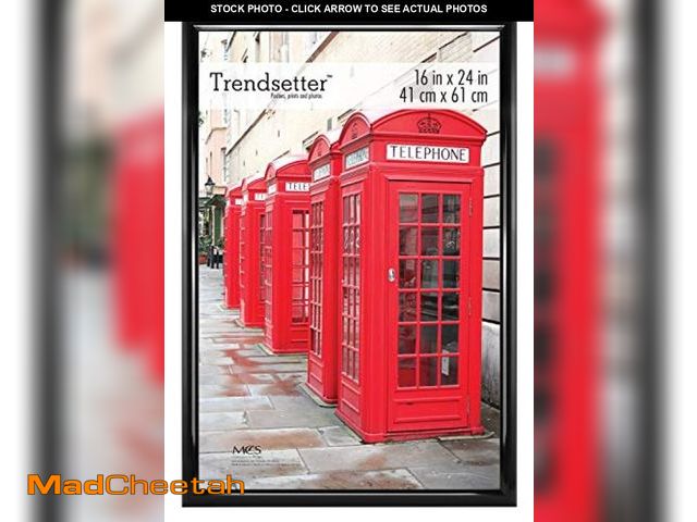 Lot 74-12137861 - MCS Trendsetter 16x24 Poster Frame Black High-Gloss, Vertical &amp; Horizontal Wall Hanging Large Pi...