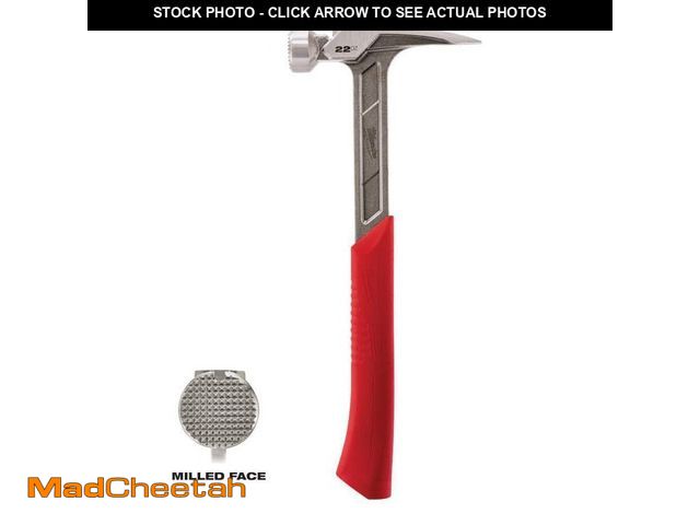 Lot 74-14457679 - *DIRTY* Milwaukee 22 oz. Milled Face Framing Hammer 48-22-9022 *DIRTY*  - USED
