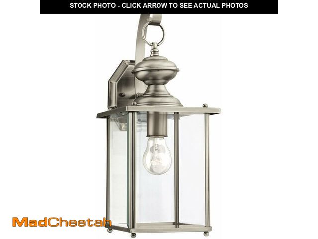 Lot 74-12544363 - Sea Gull 8458-965 One Light Antique Brushed Nickel Lantern,Silver - UNUSED