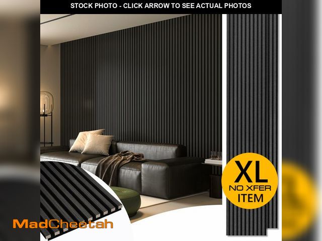 Lot 74-12784935 - Art3d 2-Pack 108" x 12" Acoustic Wood Panels for Wall, Soundproof Wood Slat Panel for Wall and Ceili...